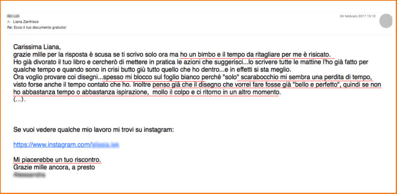 Immagini capovolte consiglio a una lettrice